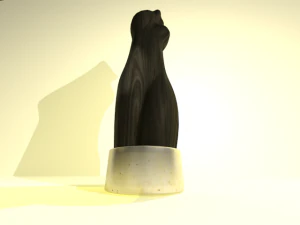 wood statue 3D Model