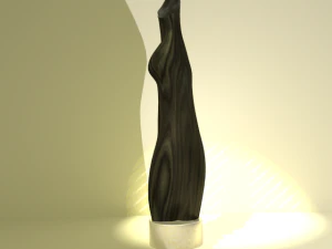 wood statue 3D Model