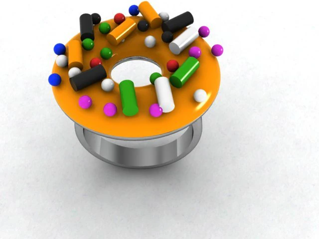 donut ring 3D Model .c4d .max .obj .3ds .fbx .stl .blend 