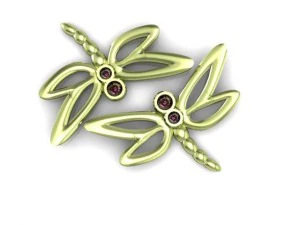 orecchino a farfalla Modello 3D