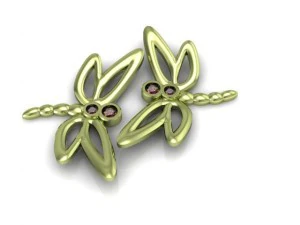 butterfly earring 3D Model