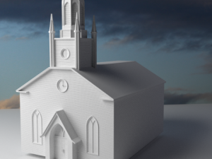 church 3D Modell