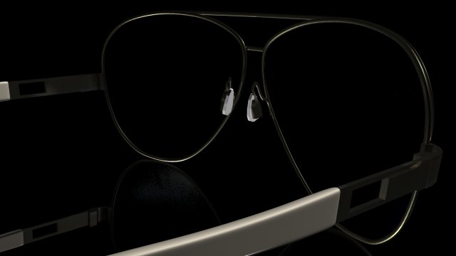 teardrop sunglasses 3D Model .c4d .max .obj .3ds .fbx .stl .blend 