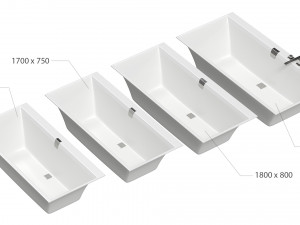 Bath VilleroyBoch Squaro Edge 12 3D मॉडल