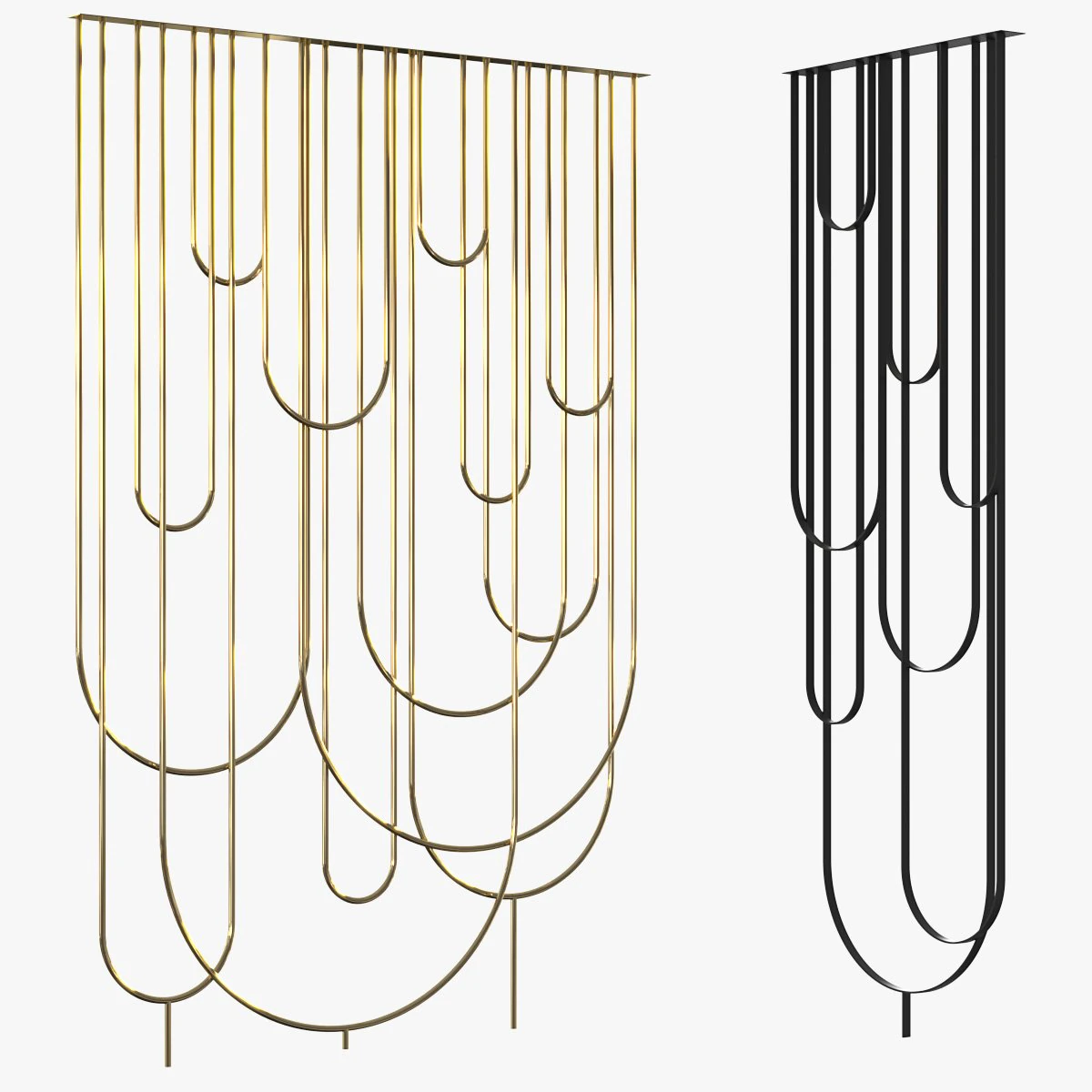 Decorative partition 023 3D Model .c4d .max .obj .3ds .fbx .stl .blend 