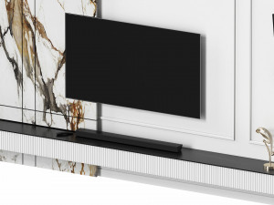 Wall with TV 043 3D Model