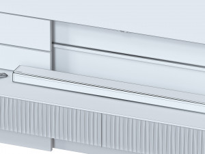 Wall with TV 043 3D Model