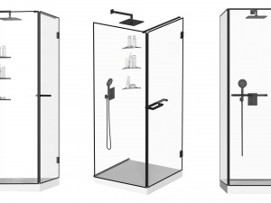 Shower cabin 3D 모델