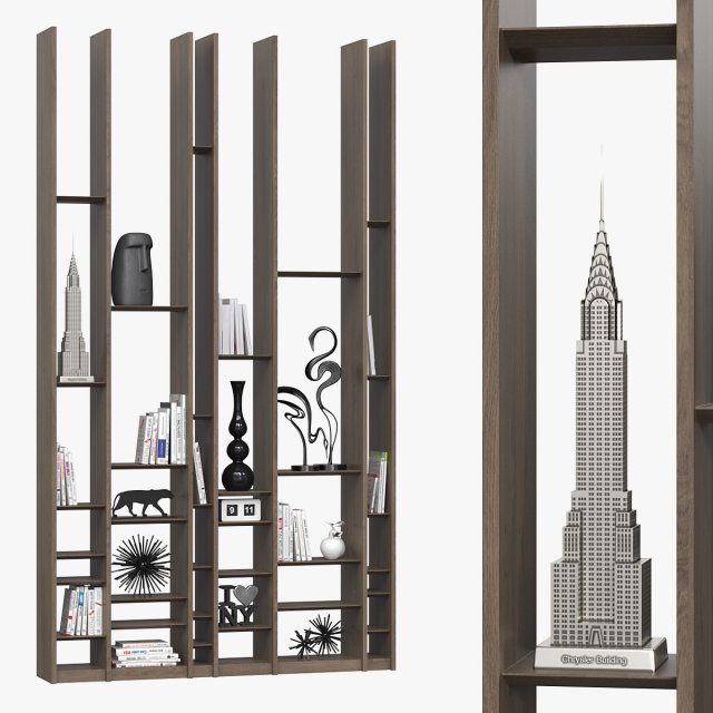 Shelves 068 3D 모델 .c4d .max .obj .3ds .fbx .stl .blend 