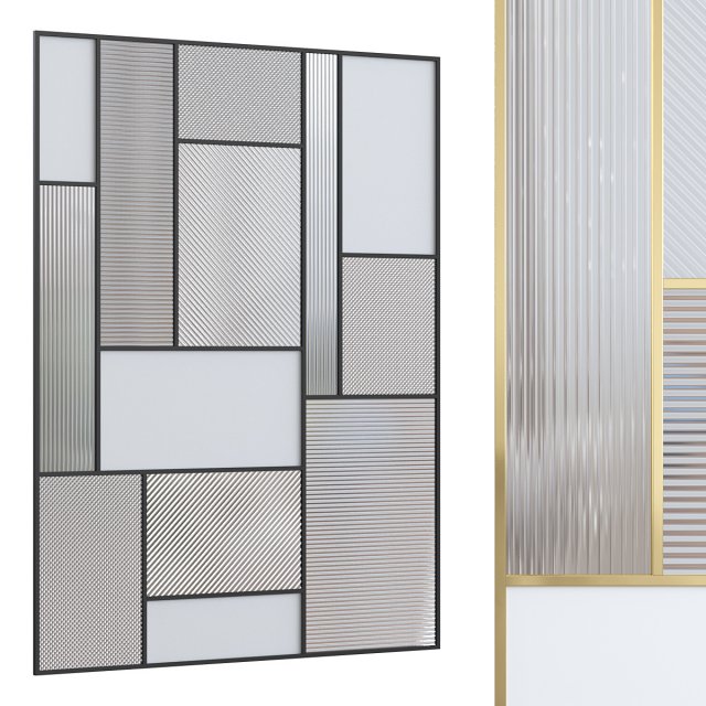 Decorative partition 025 3Dモデル .c4d .max .obj .3ds .fbx .stl .blend 