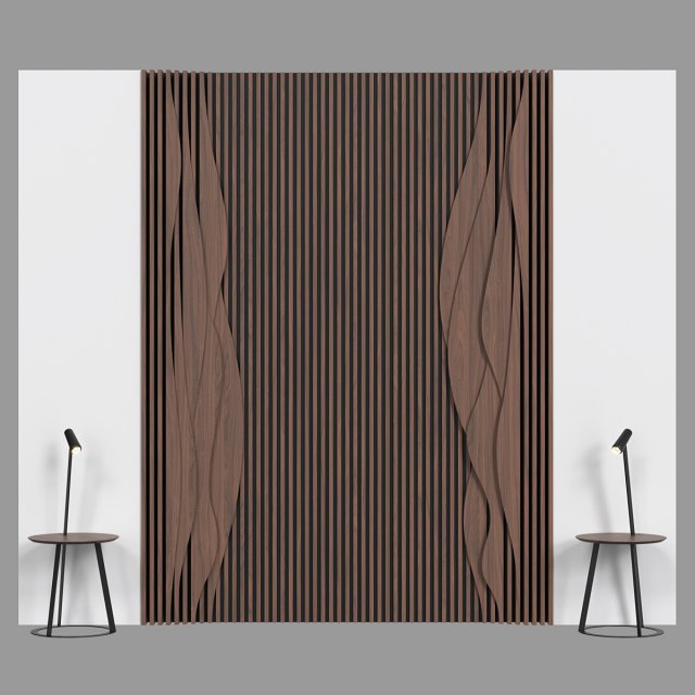Headboard 040 Model 3D .c4d .max .obj .3ds .fbx .stl .blend 