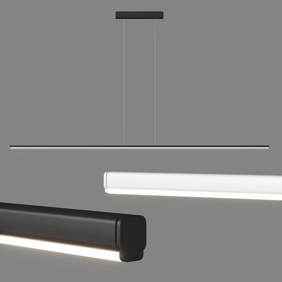 Hanging lamp Linea Light Group 3D Model .c4d .max .obj .3ds .fbx .stl .blend