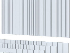 Decorative wall 308 3D 模型