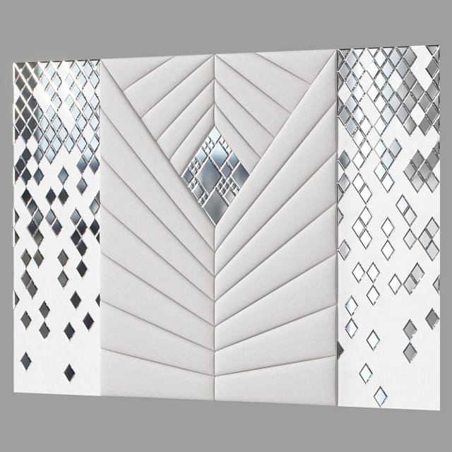 Headboard 042 Modelo 3D .c4d .max .obj .3ds .fbx .stl .blend 