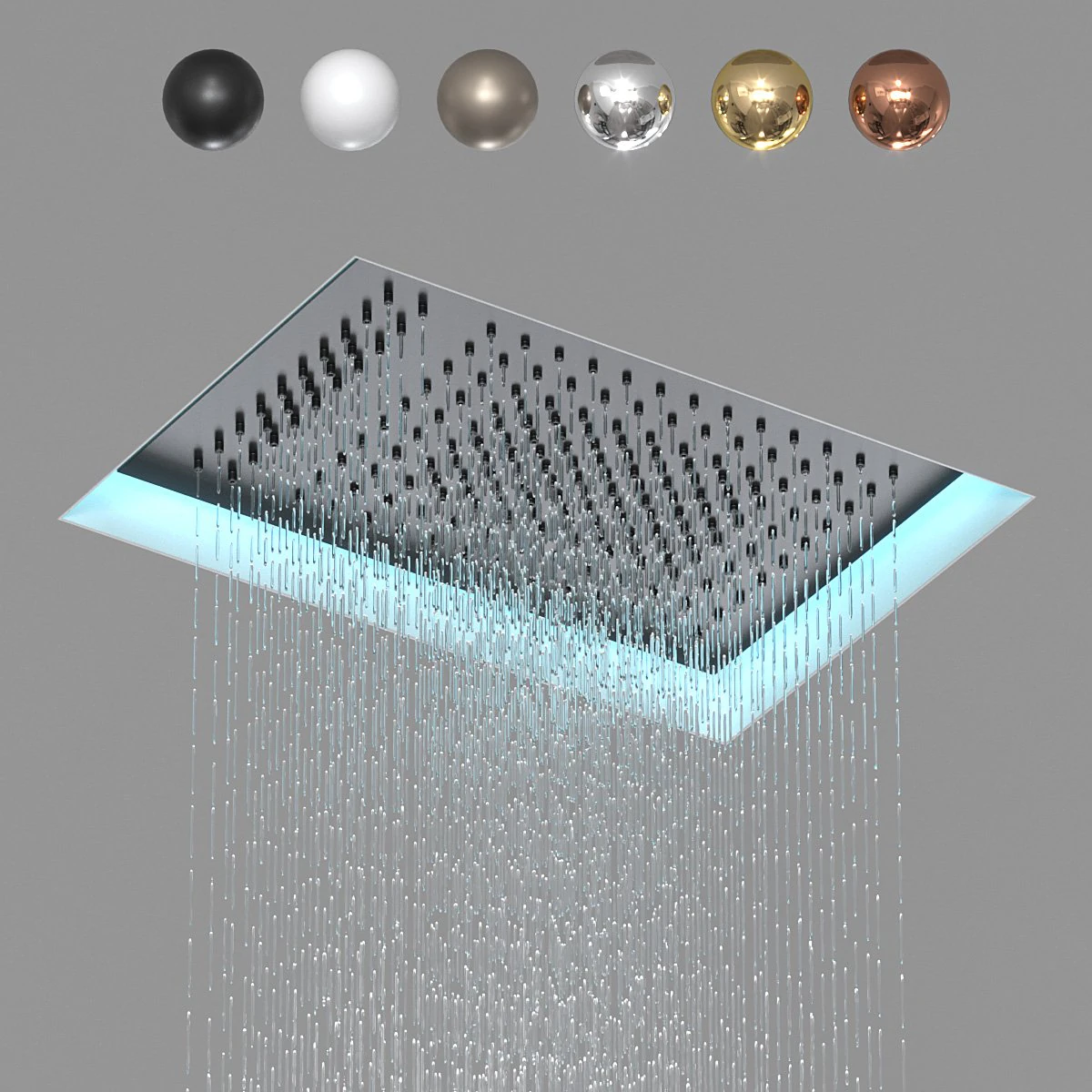 Fantini Rubinetti overhead shower 3D Model .c4d .max .obj .3ds .fbx .stl .blend 