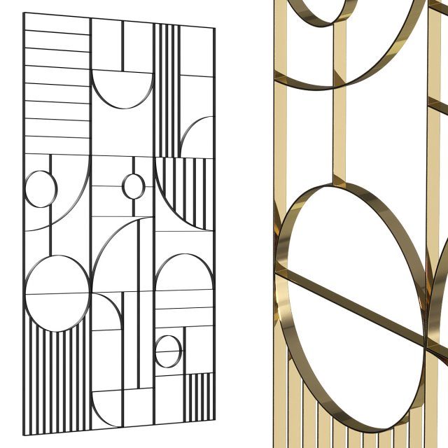 Decorative partition 027 Modelo 3D .c4d .max .obj .3ds .fbx .stl .blend 