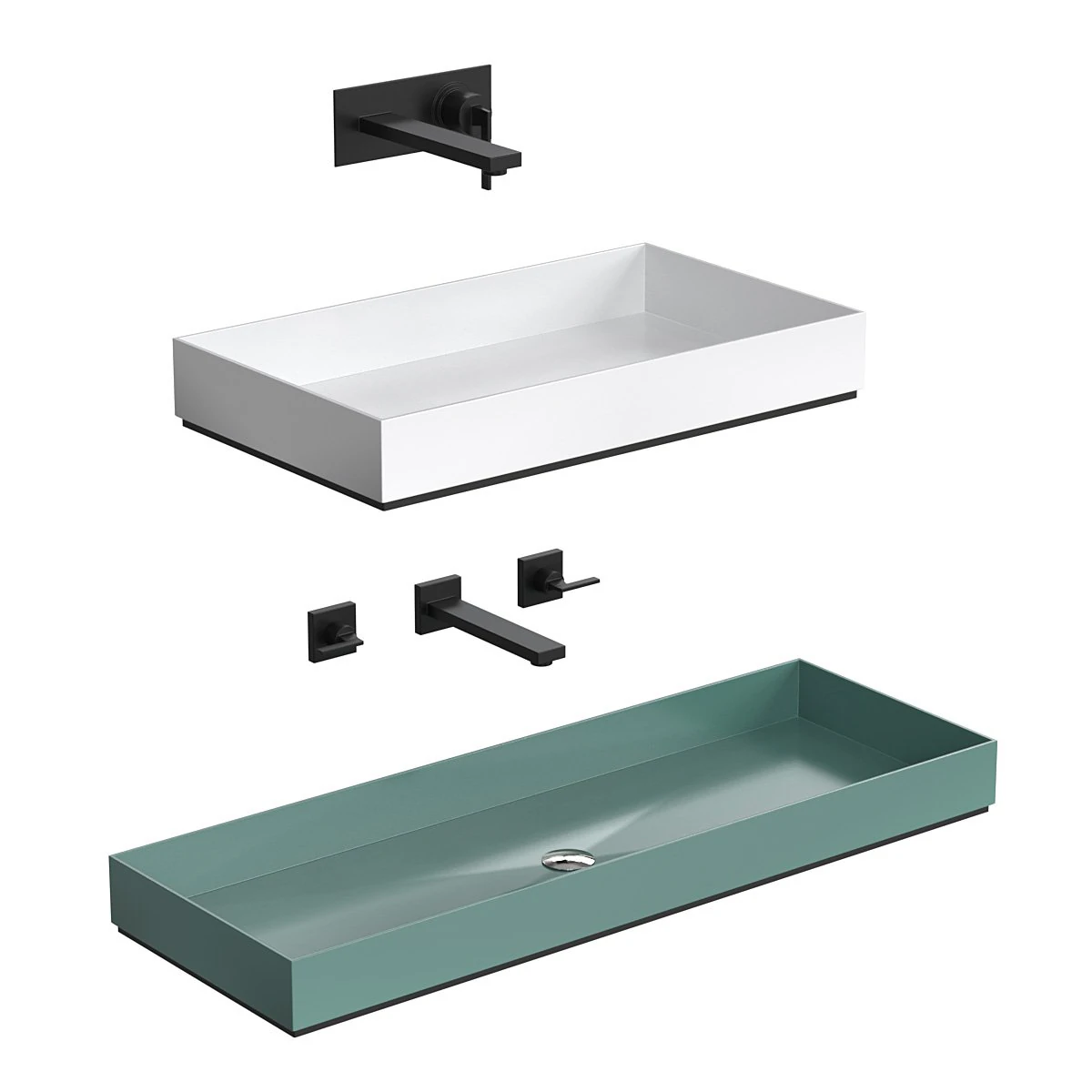 Moab INDUSTRIAL LINE washbasins 3D Model .c4d .max .obj .3ds .fbx .stl .blend