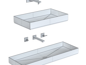 Moab INDUSTRIAL LINE washbasins 3D Model