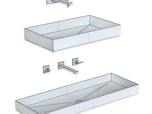 Moab INDUSTRIAL LINE washbasins 3D Model