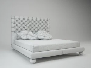bed ego di notte 3D Model
