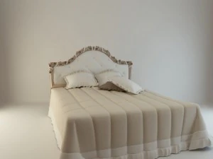 bed with flowers 3D Model