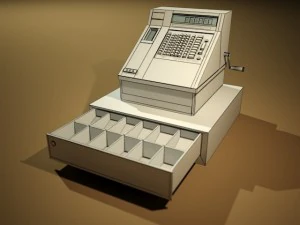 cashdesk from 1990th 3D Model