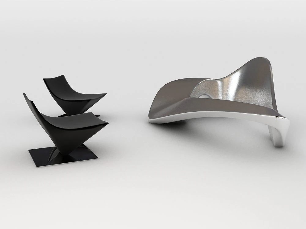 curvesofa 3D Model .c4d .max .obj .3ds .fbx .stl .blend 