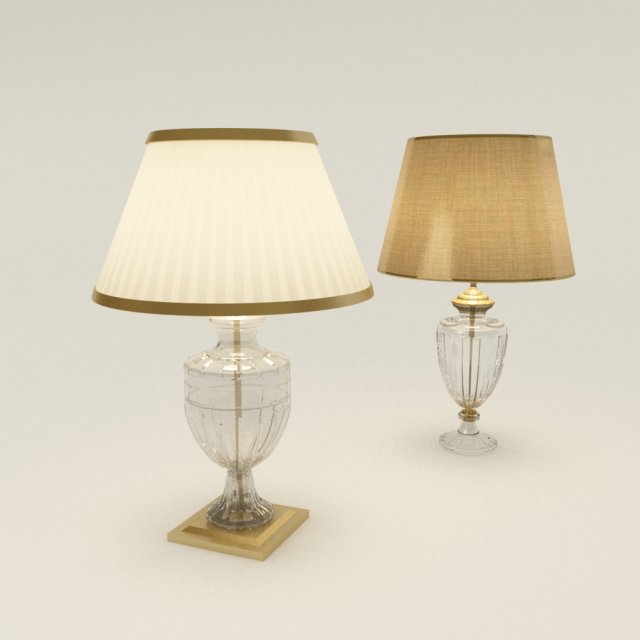 two table lamp 3D Модель .c4d .max .obj .3ds .fbx .stl .blend