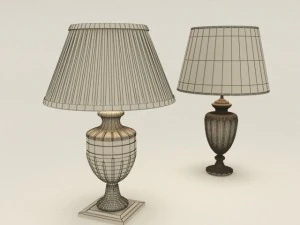 dois candeeiros de mesa Modelo 3D