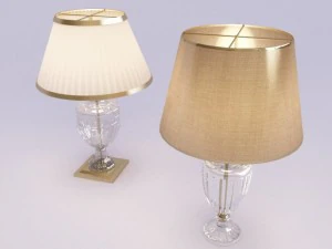 dois candeeiros de mesa Modelo 3D