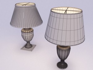 two table lamp 3D Модель