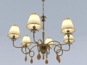 six leaf chandelier 3D Model