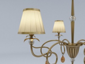 six leaf chandelier 3D Model