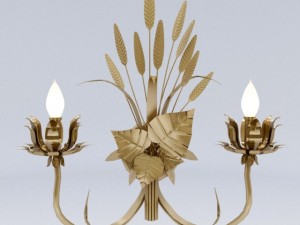 rice wall lamp 3D Model