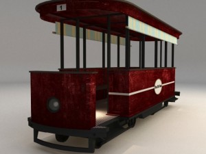 red old tran Model 3D
