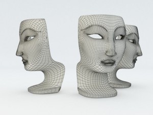 thai face chair Modèle 3D