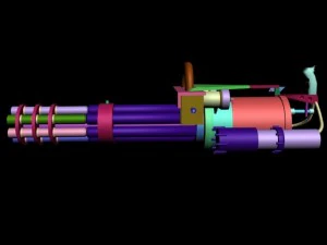 macchina M134 Modello 3D