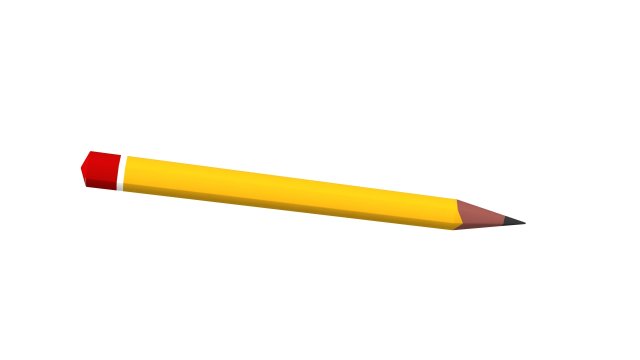 pencil 3D Model .c4d .max .obj .3ds .fbx .stl .blend 