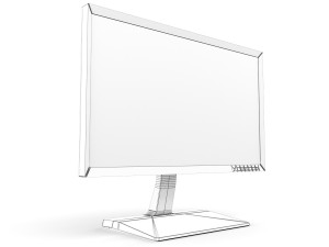 monitor samsung s27 850d 3d model Model 3D