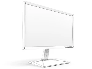 monitor samsung s27 850d 3d model 3D Model