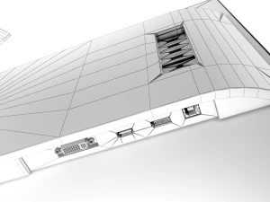 monitor samsung s27 850d 3d model 3D Model