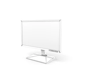 monitor samsung s27 850d 3d model 3D Model
