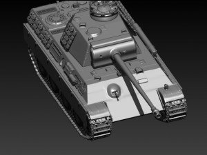 panther tank hd 3D Модель