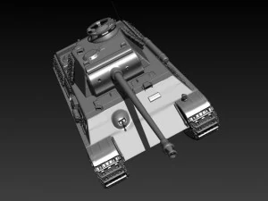 panther tank hd 3D Model