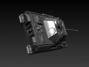 panther tank hd 3D Model