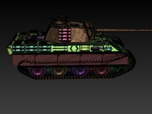 panther tank hd 3D Модель