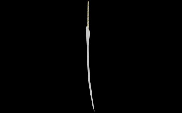 holy sword 3D Model .c4d .max .obj .3ds .fbx .stl .blend 