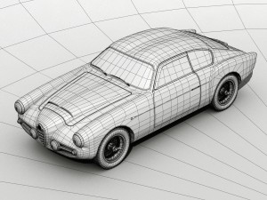 alfa romeo 1900 ssz 3D Model