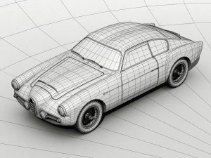 alfa romeo 1900 ssz 3D Model