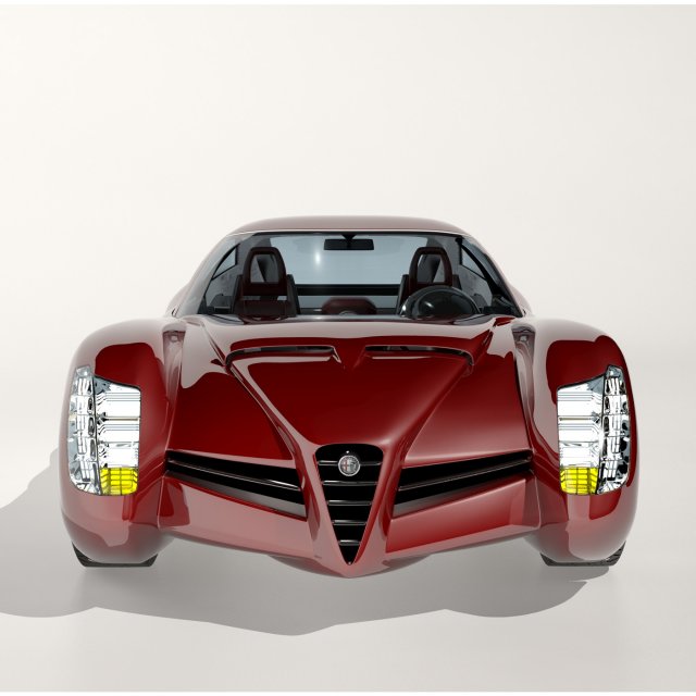 original concept alfaromeo 1900 ss 3D Model .c4d .max .obj .3ds .fbx .stl .blend 